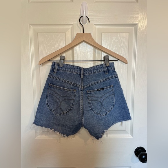 Rolla’s Original Button Fly Shorts in Prairie Blue Organic sz 24 - Picture 6 of 7